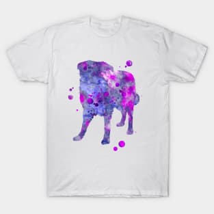 English Shepherd Dog Watercolor Painting T-Shirt